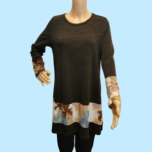 Egy Colorblock Lightweight Sweater Size Large Fun Fall Trend T 31